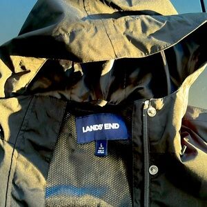 Land’s End Waterproof Packable Hooded Raincoat